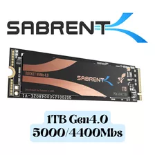 Ssd Sabrent Rocket 4 | 1tb | Gen 4x4 | 5000/4400mb/s | Usado