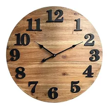 Better Homes & Gardens - Reloj De Tablones De Madera, Acabad