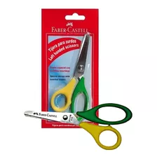 Tijeras Escolar Para Zurdos Punta Roma Faber Castell