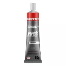 Silicone Vedante Oximico Loctite Superflex Maxx Cinza 80g