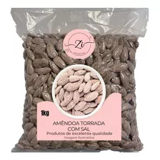 Amêndoa Torrada C/ Sal Pacote 1kg In Natura Promoção