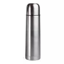 Termo Bala Acero Inox 0,5 Medio Litro Tapon Matero Negro 