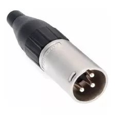 20 - Plug Xlr Macho Amphenol Conector Canon Ac3mm