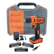 Furadeira Ator 12v + Carregador + 31 Acc Black+decker Ld12sc-b2c Cor Laranja