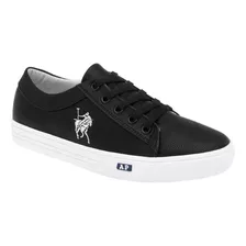 Tenis Mujer Casual American Polo 2316 Color Negro