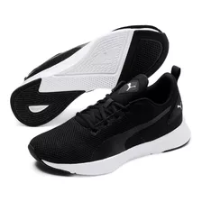 Tenis Puma 192257 02 Black/white Flyer Runner 25-30 Caballe