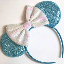 Diademas - Clgift Frozen Inspired Minnie Mouse Ears, Elsa Ea