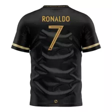 Polera Camiseta Cristiano Ronaldo Gold Especial Niño-adulto