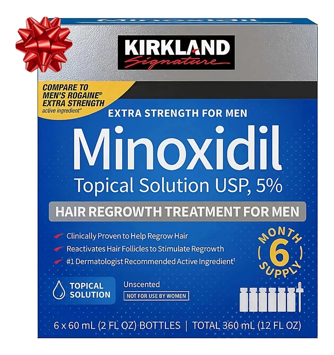Hair Regrowth Treatment Kirkland Minoxidil 5% For Men 6 Mont