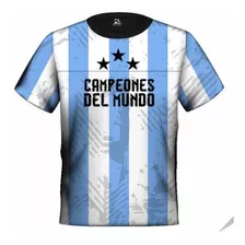 Camiseta De Argentina Campeón Del Mundo