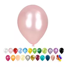 Globos Perlados Rosa 12 Pulgadas X 25 Cotillon Carioca