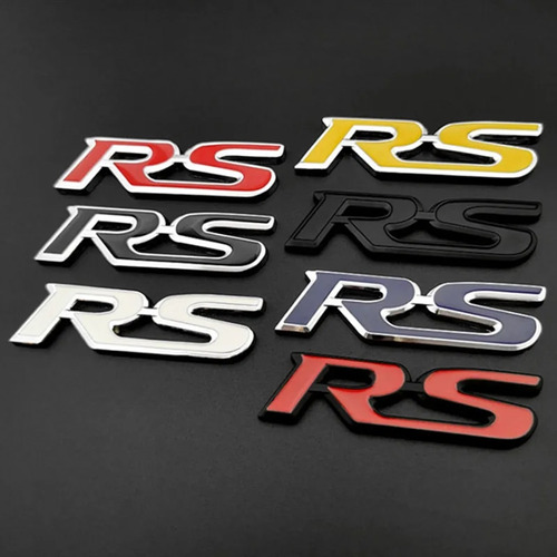 3d Metal Car Badge Para Compatible Con Honda Rs Logo Fit Foto 2