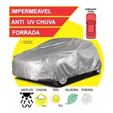 Capa Cobrir Carro Forradas Fiat Uno Anti Uv 100% Impermeável