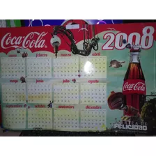 Cartel Almanaque **coca Cola ** Año 2008 - 60 X 40 Carton