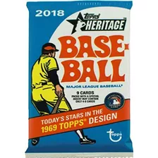  Pacote De Varejo Fechado Do Topps Heritage Baseball (9