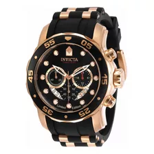 Reloj Para Hombres Invicta Pro Diver 30825 Negro, Oro Rosa