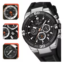 Relógio Reward Silver Black Rd83965m-a