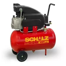 Compressor De Ar Elétrico Portátil Schulz Pratic Air Csi 8.5/25 Monofásica 22.9l 2hp 220v 60hz Vermelho