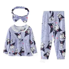 Pijama Kuromi Manga Larga Para Niña En Primavera Y Otoño