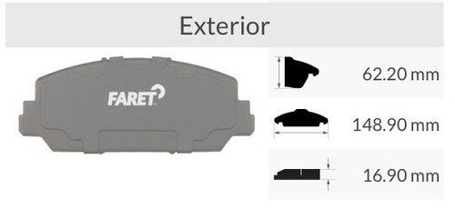 Balata Delantera De Freno Acura Rdx 13-18 Foto 2