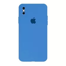 Case Capa Silicone Compatível iPhone XR Azul