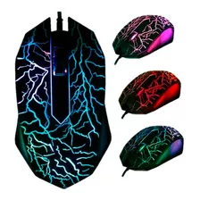 Mouse Gamer Iluminado Usb 3d 1600dpi + 1000 Hz Fps 6 Teclas 