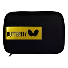 Estuche Butterfly Para 2 Raquetas De Tenis De Mesa Color Logo Dorado