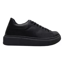 Zapatillas Aguost Apliq Talón Full Negro