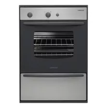 Horno A Gas Longvie H14600xf Con Cajón Parrilla De Empotrar Color Plateado