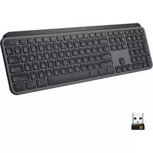 Teclado Logitech Mx Conexion Usb-c/bluetooth -negro Color Del Teclado Negro Idioma Inglés Us