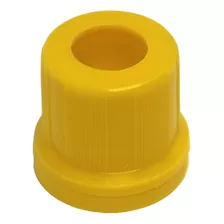 Tampa Para Recipiente Pires Embalagens Tampa Lacre 18mm Furada Amarelo De 21.7mm De Comprimento X 24cm De Largura X 24mm De Diâmetro