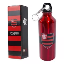 Garrafa Em Alumínio Com Prendedor Do Flamengo 500ml