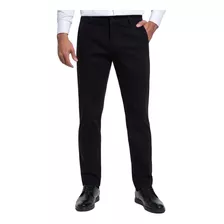 Calça Preta Masculina Sarja Slim - Elastano - Esporte Fino