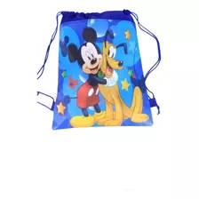 Bolsa Mochila Infantil Resistente Con Cordón Multiuso Mickey