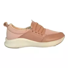 Zapatilla Mujer Urbana Usaflex Adratante Beige - Rosa