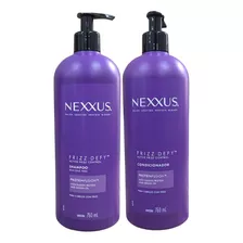 Kit Nexxus Shampoo E Cond 750ml Frizz Defy Cabelos Com Firzz