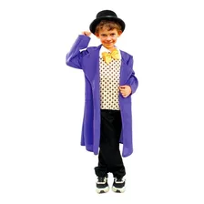Disfraz Infantil De Willy Wonka Para Niños Halloween 1pcs