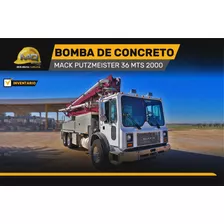 Bomba Pluma De Concreto Mack Putzmeister 36 Mts 2000