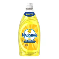 Detergente Magistral Ultra Limón Sintético En Botella 500 ml
