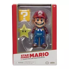 Super Mario Bros Star Power Mario Gold Figure 10cm