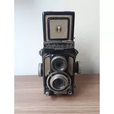 Câmera Máquina Fotográfica Yashica 44 Antiguidade Não Funcio