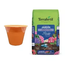 Maceta Beruplast Tipo Clasica N°32 + Tierra Jardin