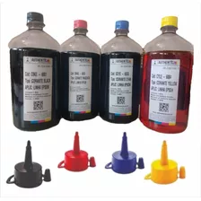 Kit 4 Litros Refil Tinta Impressora L355 L365 L375 L395