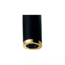 Kit 4 Pendente Tubo Palito 30cm - Preto Com Anel Ouro