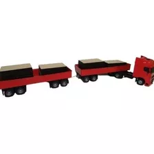 Caminhao Brinquedo Volvo Com Dolly 9 Eixos