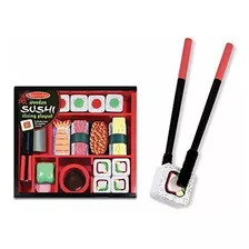 Juego De Comida De Madera Para Cortar Sushi Melissa & Doug