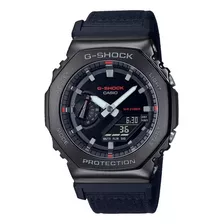 Relógio De Pulso Analógico-digital Casio G-shock Gm-2100cb-1adr Para Homens, Cor Azul Escuro, Moldura Cinza