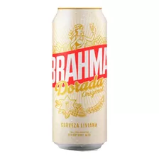 Lata De Cerveza Brahma Dorada Original De 473 Cm3