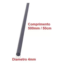 Vareta Fibra De Carbono Com 4mm Diametro X 50cm Comprimento
