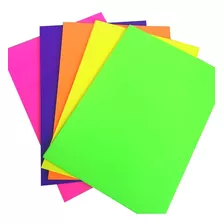 Papel Fluorescente Neon A4 180g Linha Neon Plus 50 Folhas